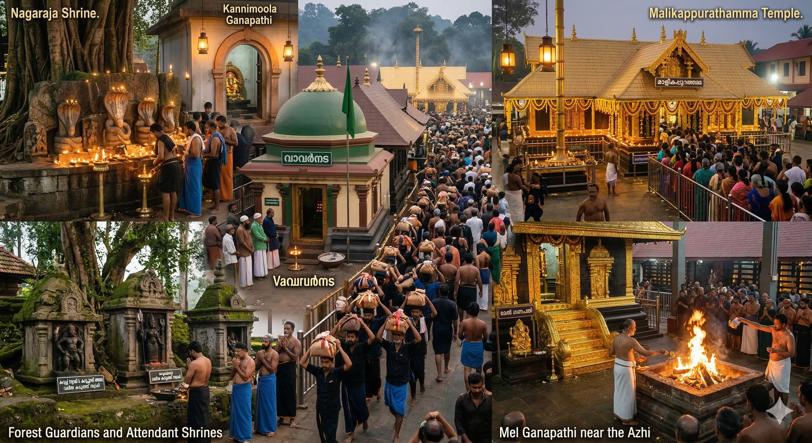 Important upadevathas connected with the Sabarimala temple